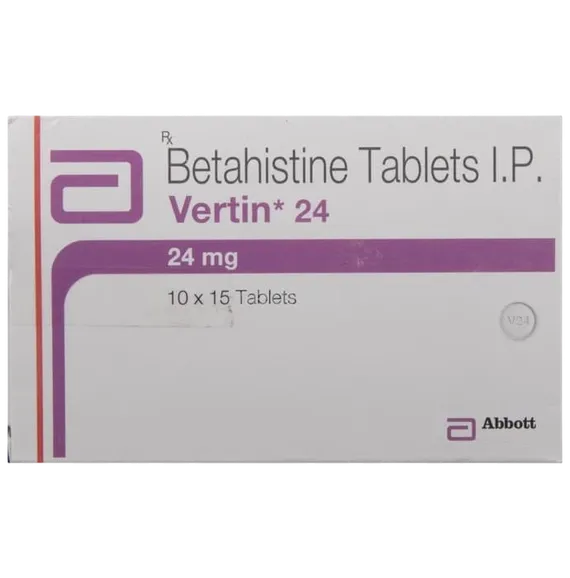 vertin 24mg tablet 15's